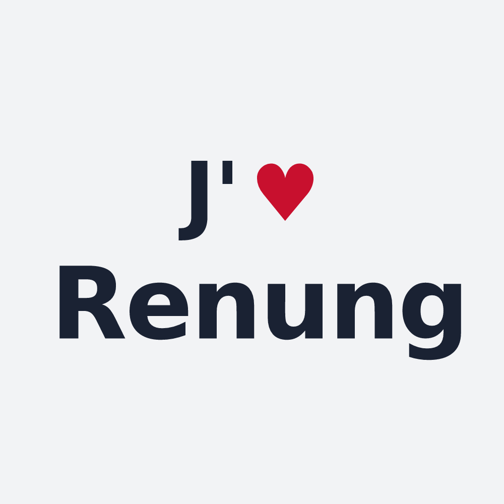 Poster personnalisé Renung — design J'aime Renung