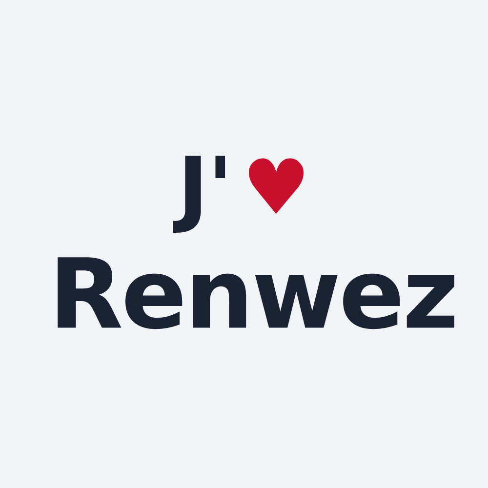 Poster personnalisé Renwez — design J'aime Renwez
