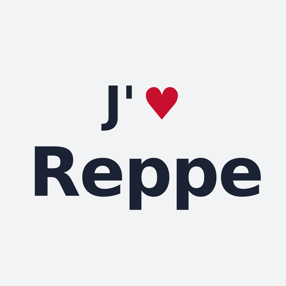Poster personnalisé Reppe — design J'aime Reppe