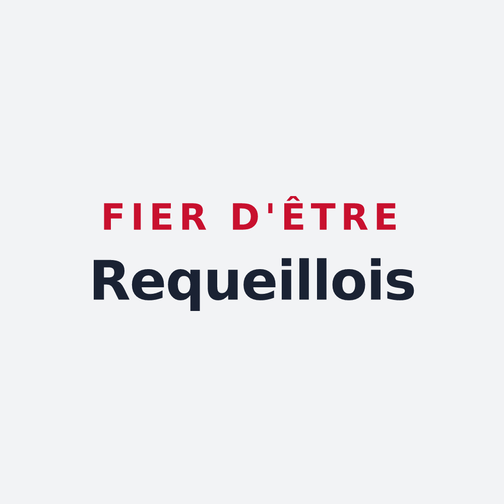 Poster « Fier d'être Requeillois » — design pour Requeil