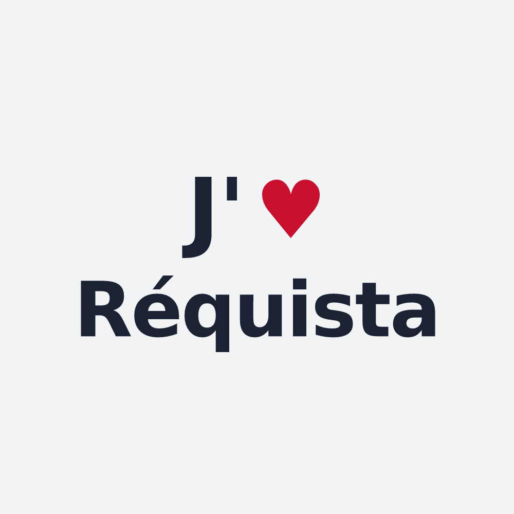 Poster personnalisé Réquista — design « J'aime Réquista » imprimé sur le poster