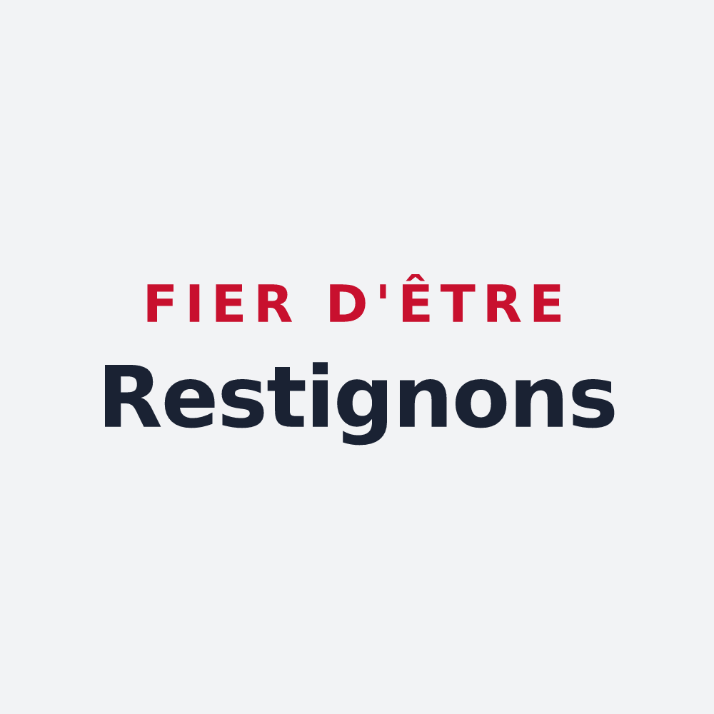 Poster « Fier d'être Restignons » — design pour Restigné