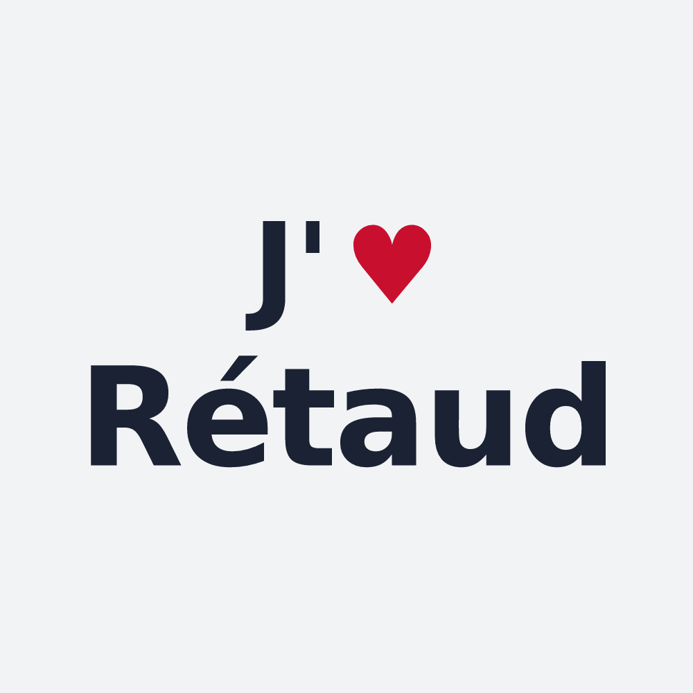Poster personnalisé Rétaud — design J'aime Rétaud