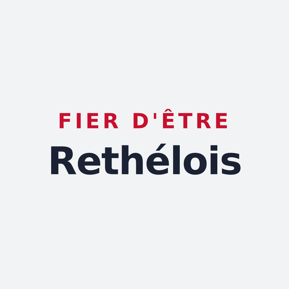 Poster « Fier d'être Rethélois » — design pour Rethel