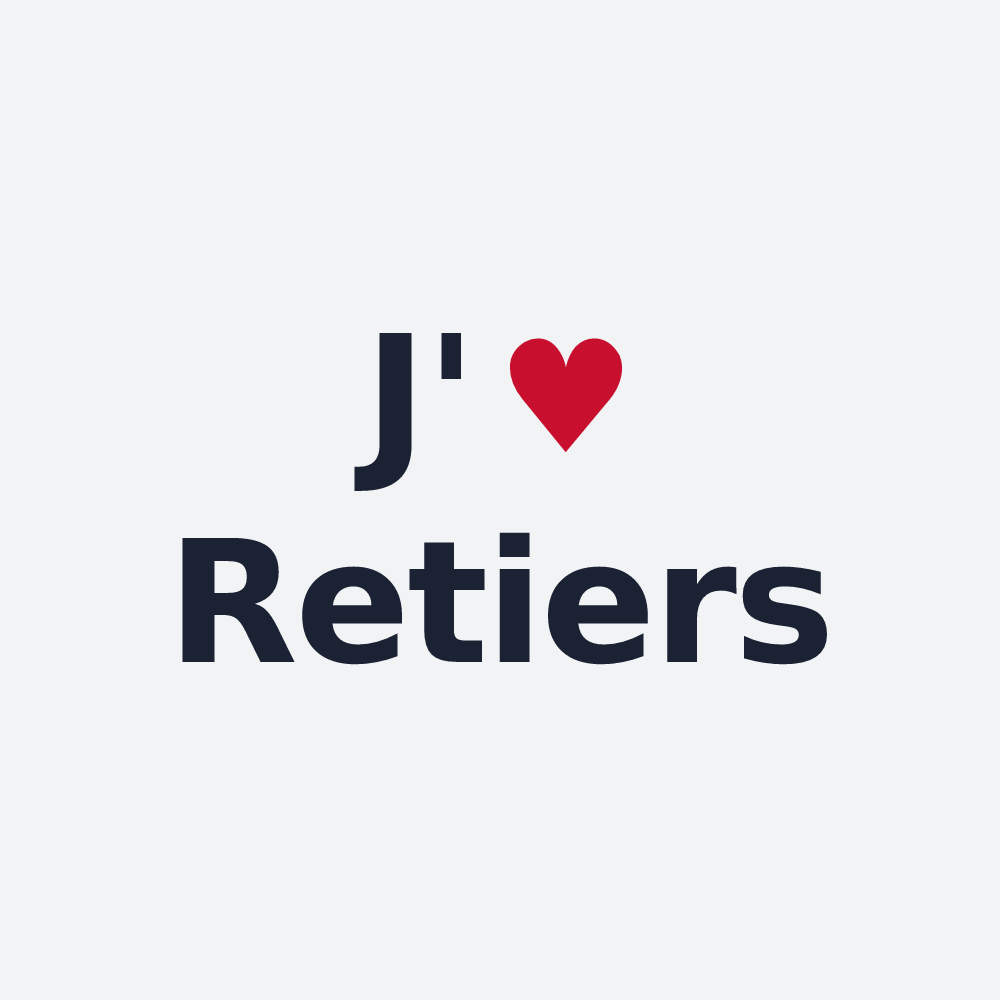 Poster personnalisé Retiers — design J'aime Retiers