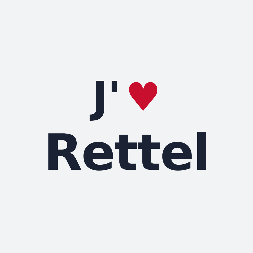 Poster personnalisé Rettel — design J'aime Rettel