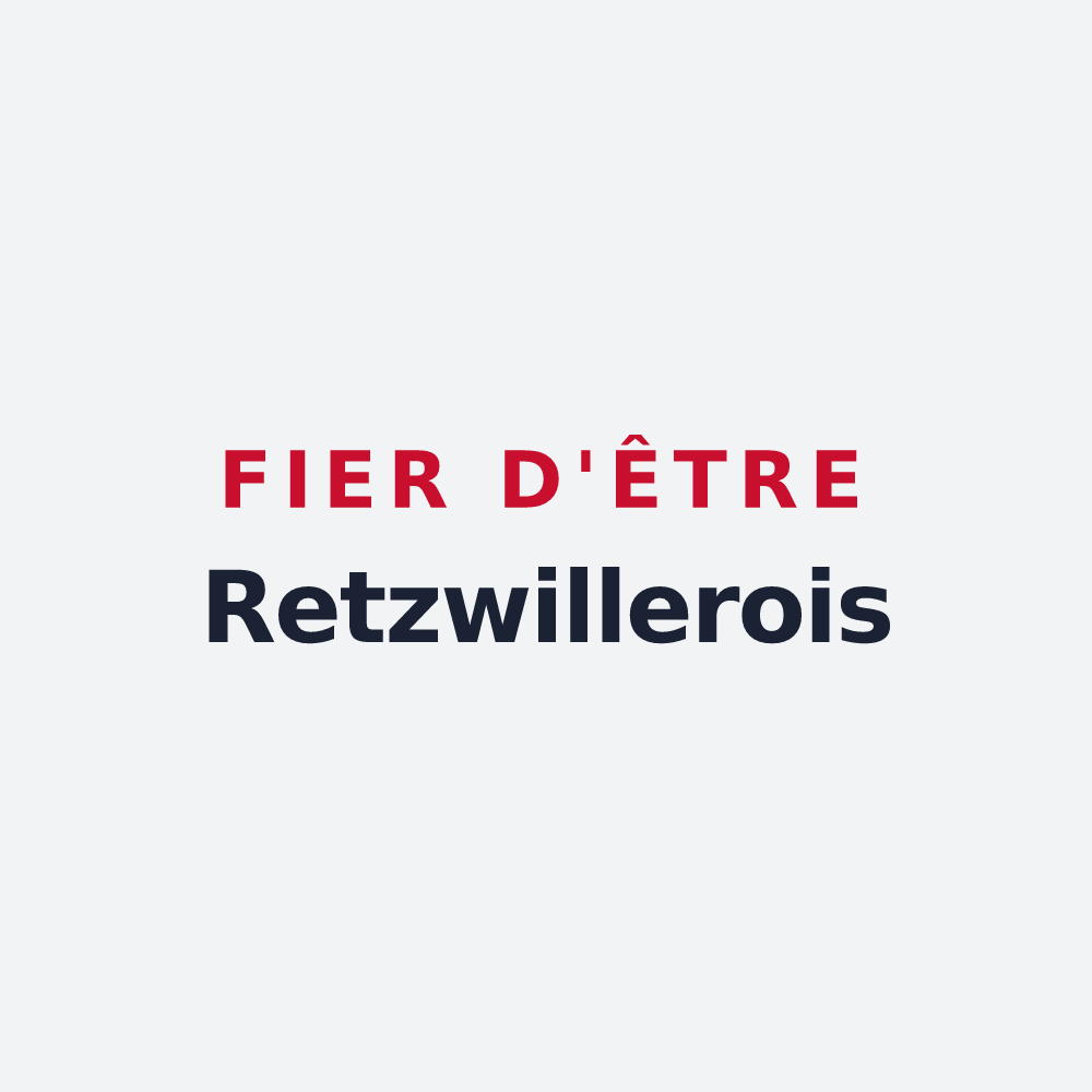Poster « Fier d'être Retzwillerois » — design pour Retzwiller
