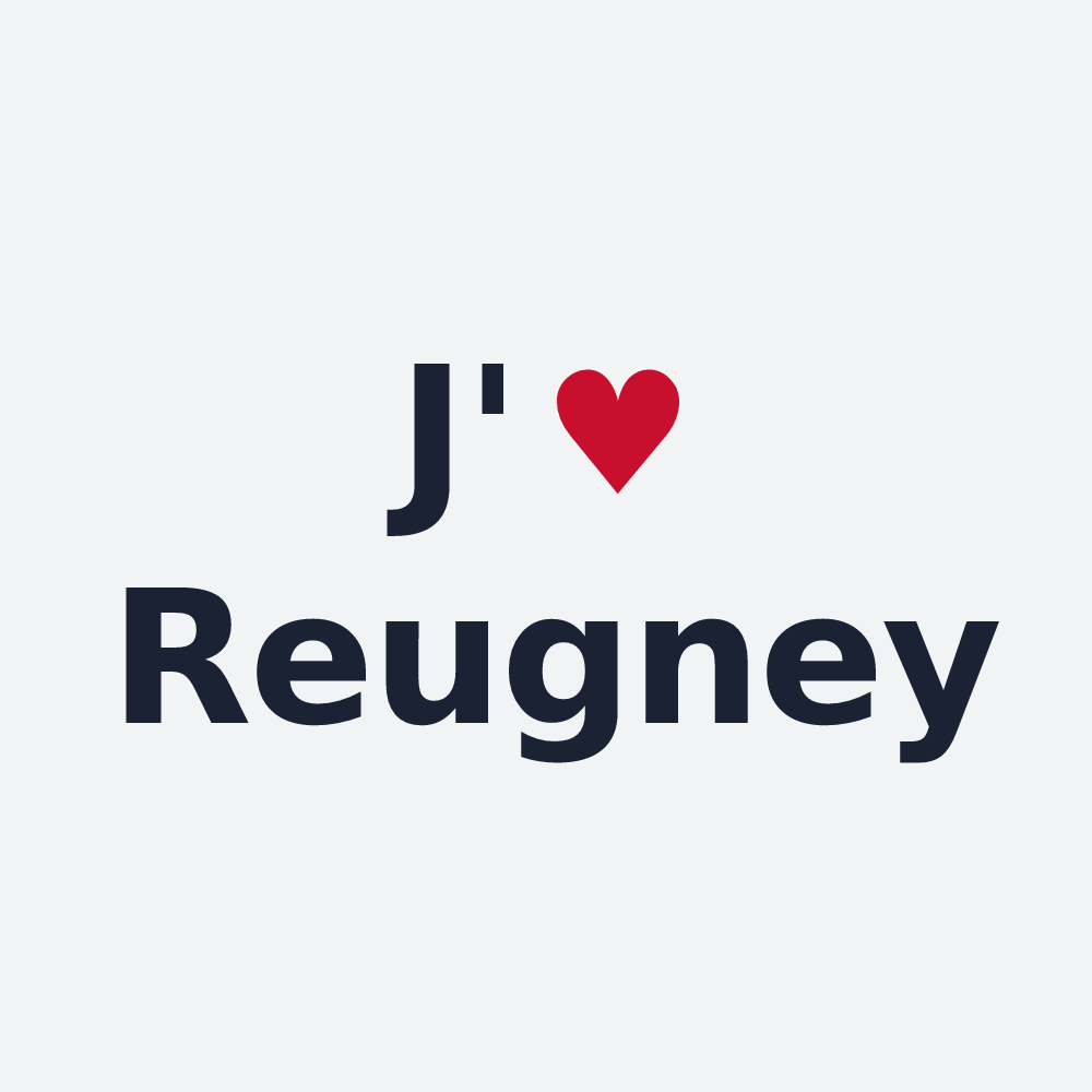 Poster personnalisé Reugney — design J'aime Reugney