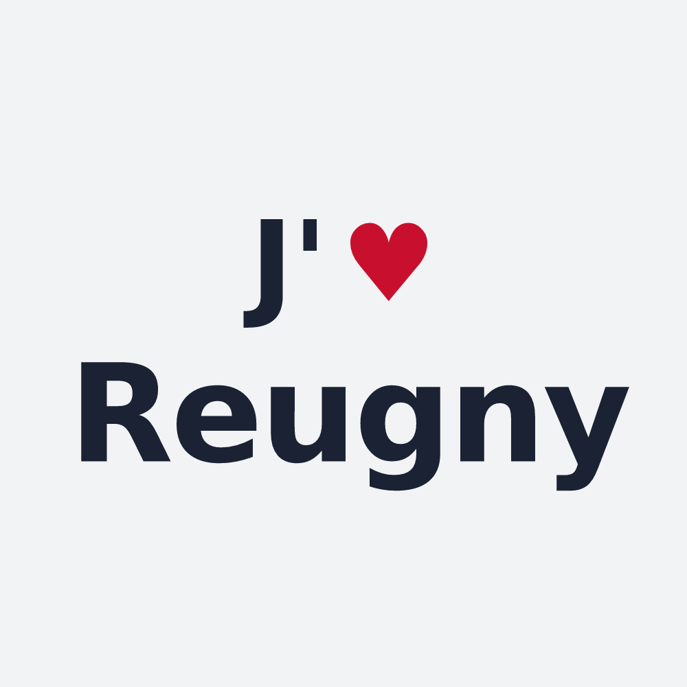 Poster personnalisé Reugny — design J'aime Reugny