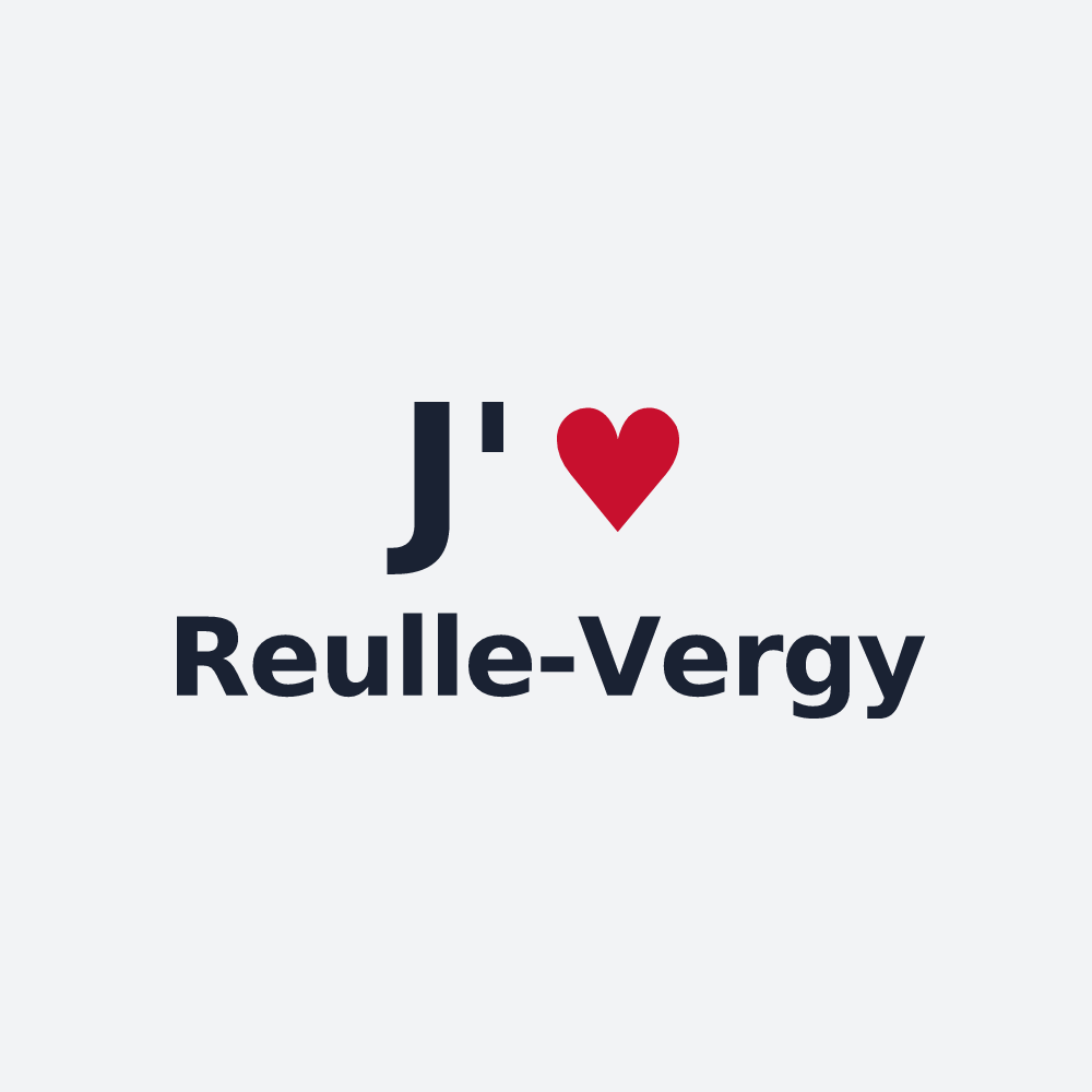Poster personnalisé Reulle-Vergy — design J'aime Reulle-Vergy