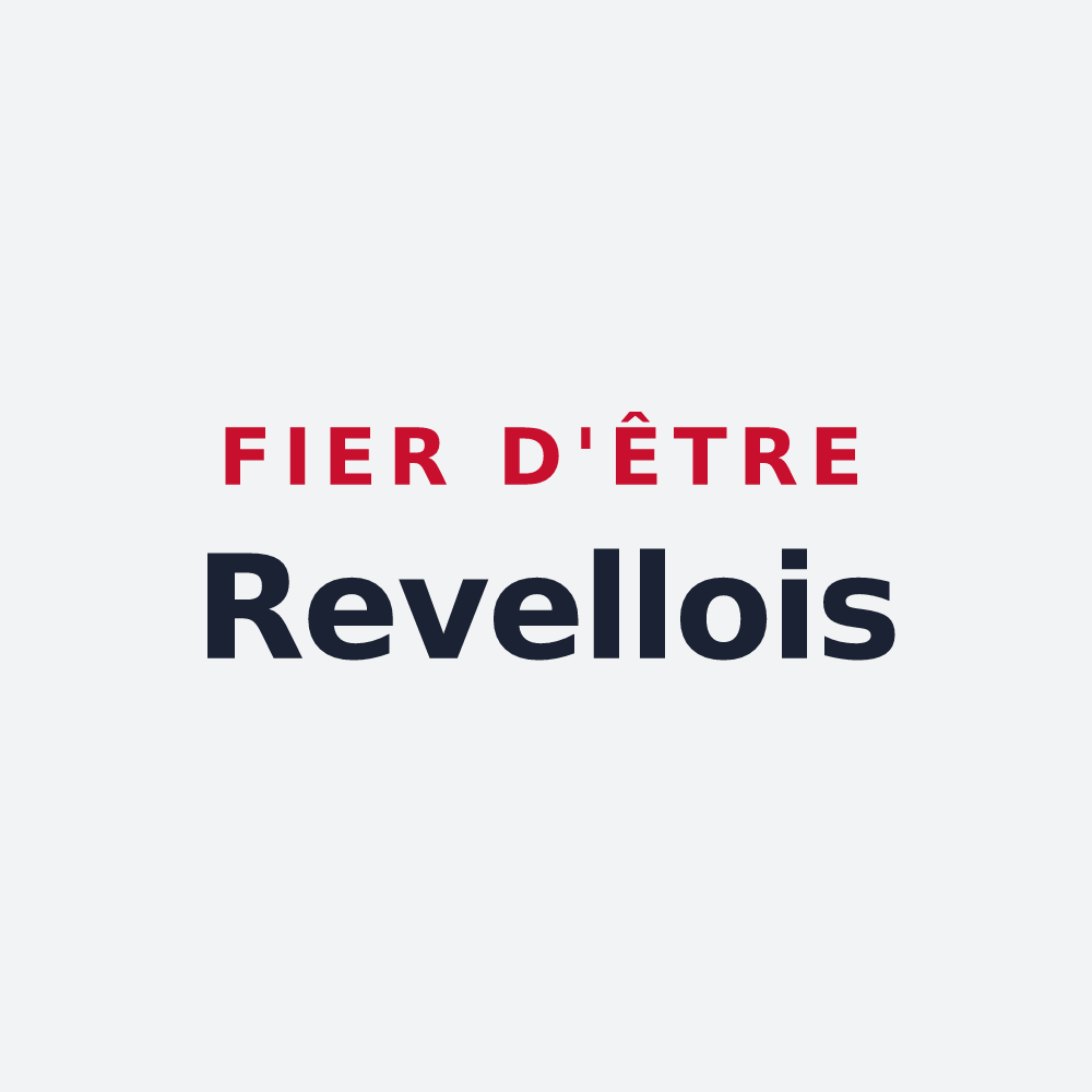 Poster « Fier d'être Revellois » — design pour Revelles