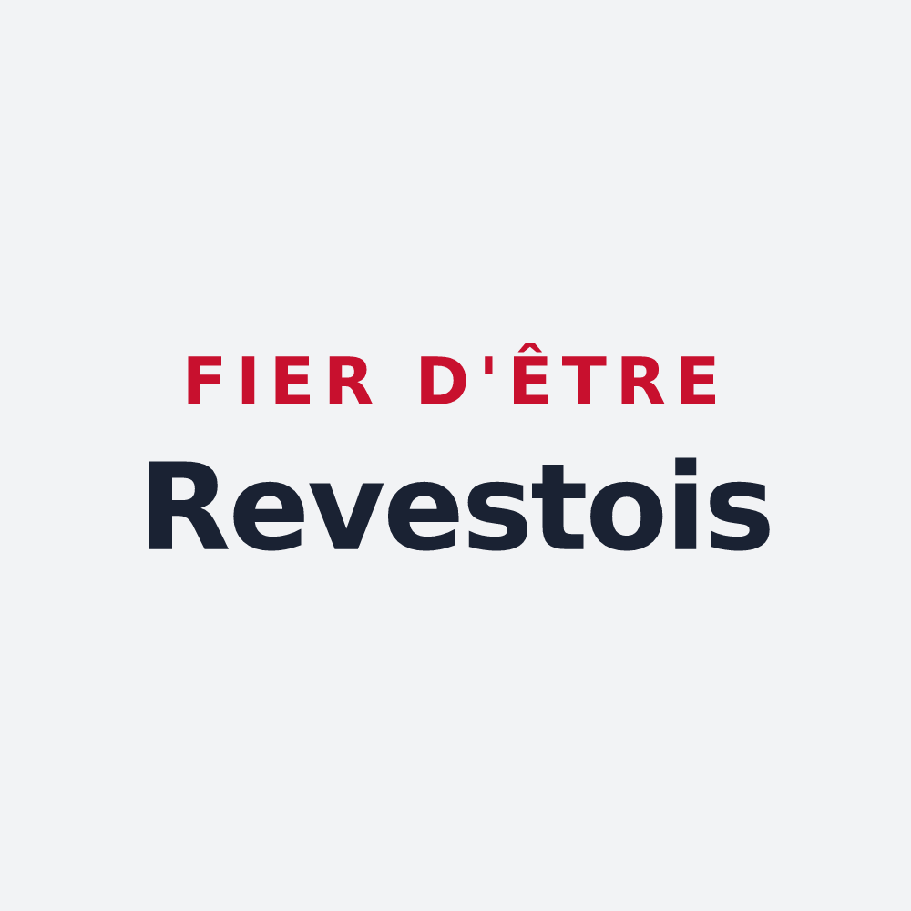 Poster « Fier d'être Revestois » — design pour Revest-du-Bion
