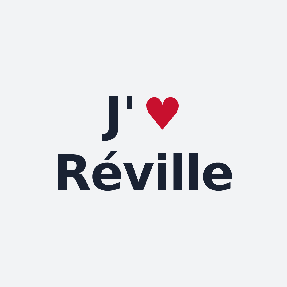Poster personnalisé Réville — design J'aime Réville