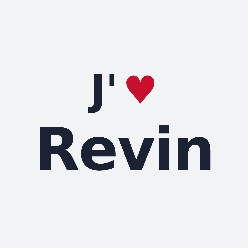 Poster personnalisé Revin — design J'aime Revin