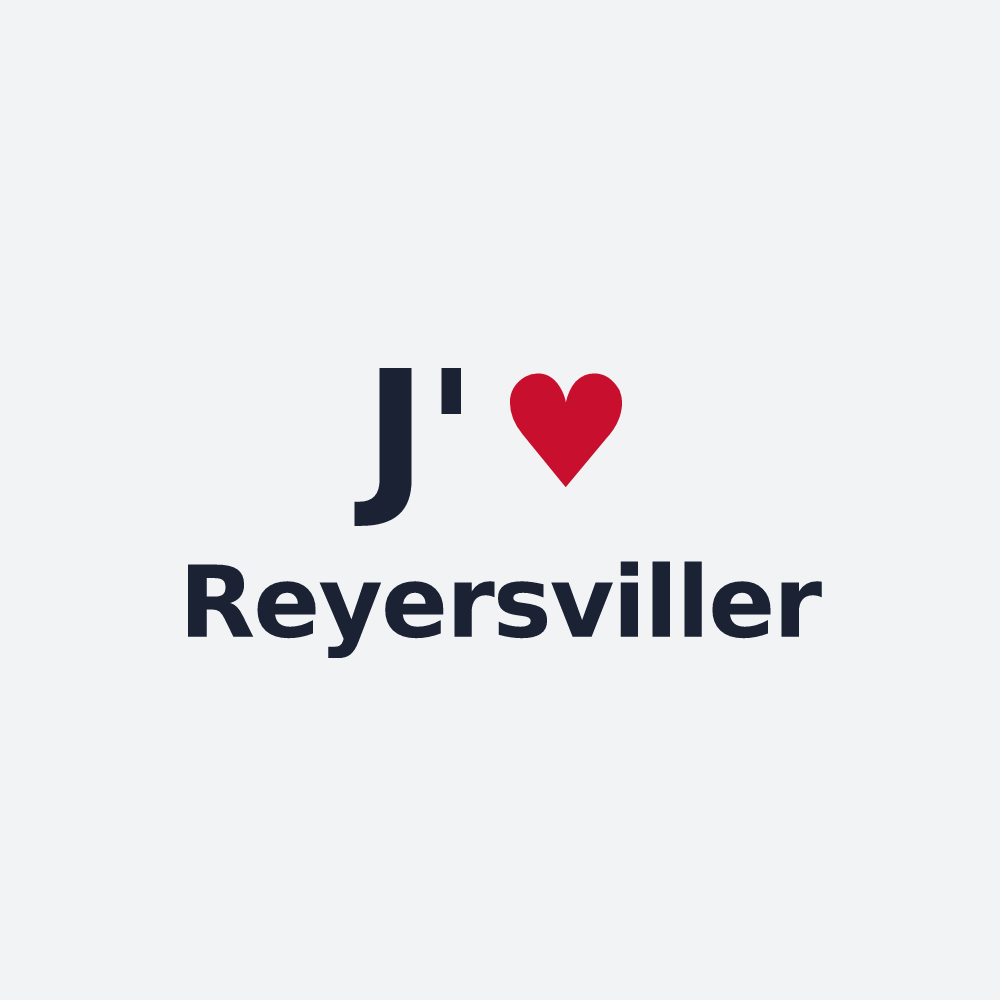 Poster personnalisé Reyersviller — design J'aime Reyersviller