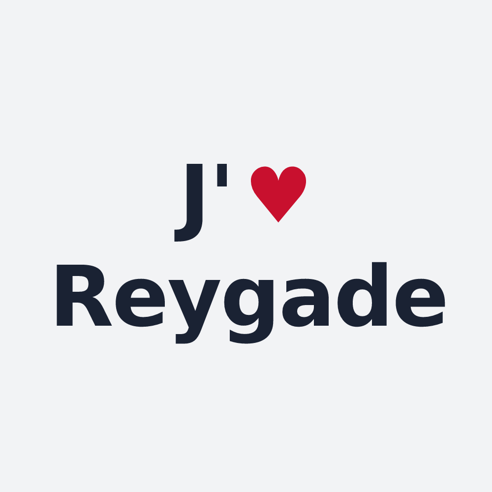 Poster personnalisé Reygade — design J'aime Reygade