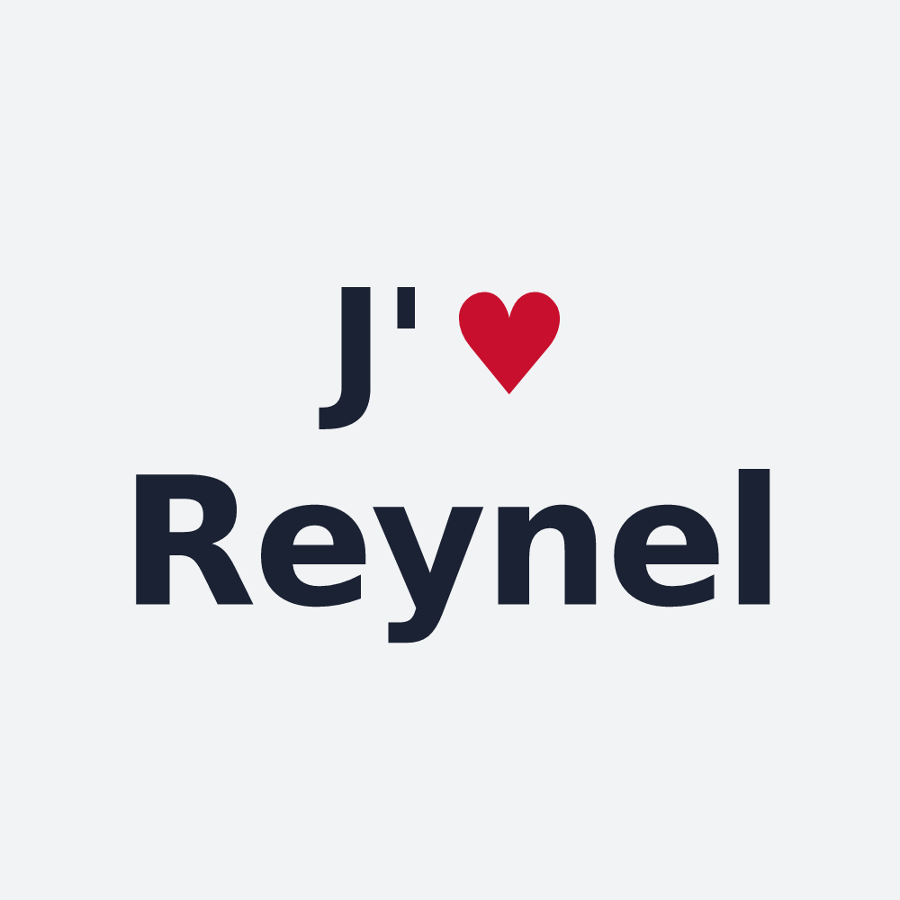 Poster personnalisé Reynel — design J'aime Reynel