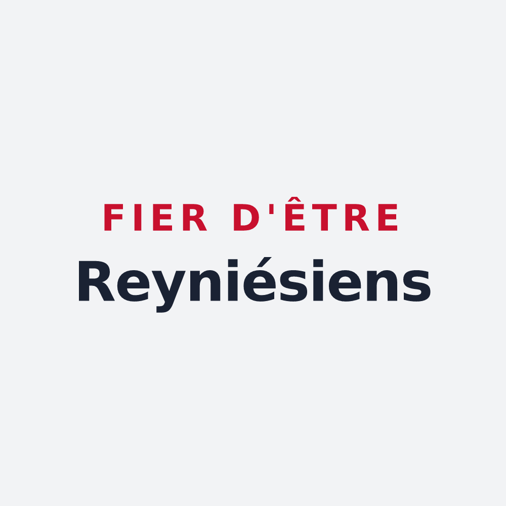 Poster « Fier d'être Reyniésiens » — design pour Reyniès