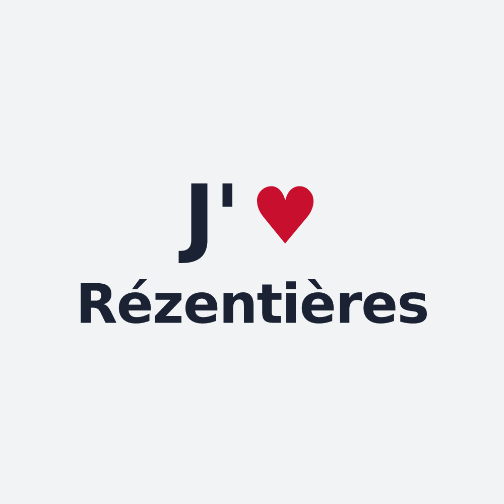 Poster personnalisé Rézentières — design J'aime Rézentières