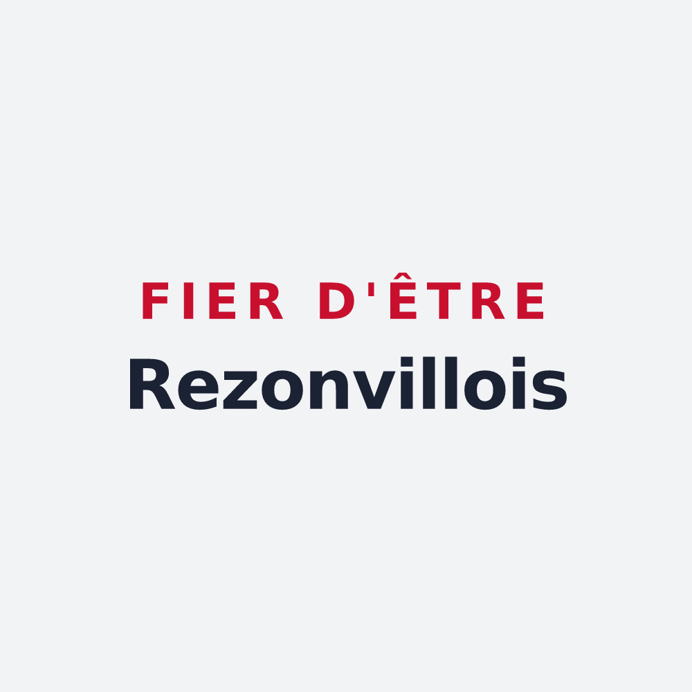 Poster « Fier d'être Rezonvillois » — design pour Rezonville-Vionville