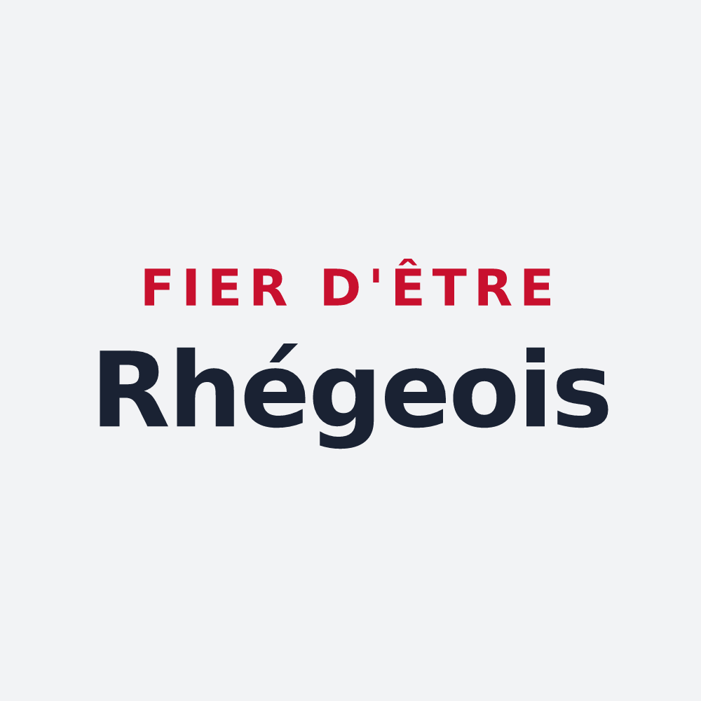 Poster « Fier d'être Rhégeois » — design pour Rhèges