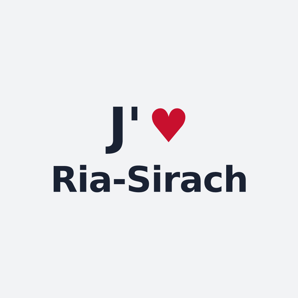 Poster personnalisé Ria-Sirach — design J'aime Ria-Sirach