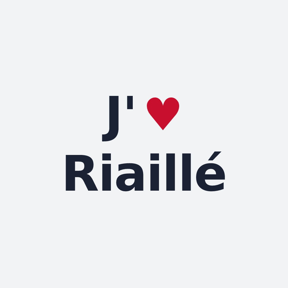 Poster personnalisé Riaillé — design J'aime Riaillé
