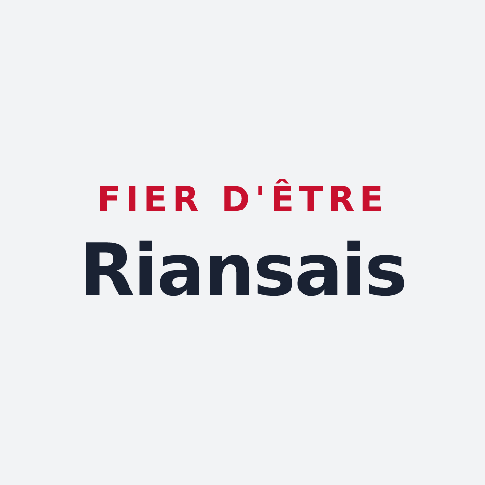 Poster « Fier d'être Riansais » — design pour Rians