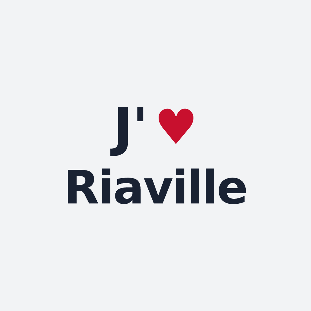 Poster personnalisé Riaville — design J'aime Riaville