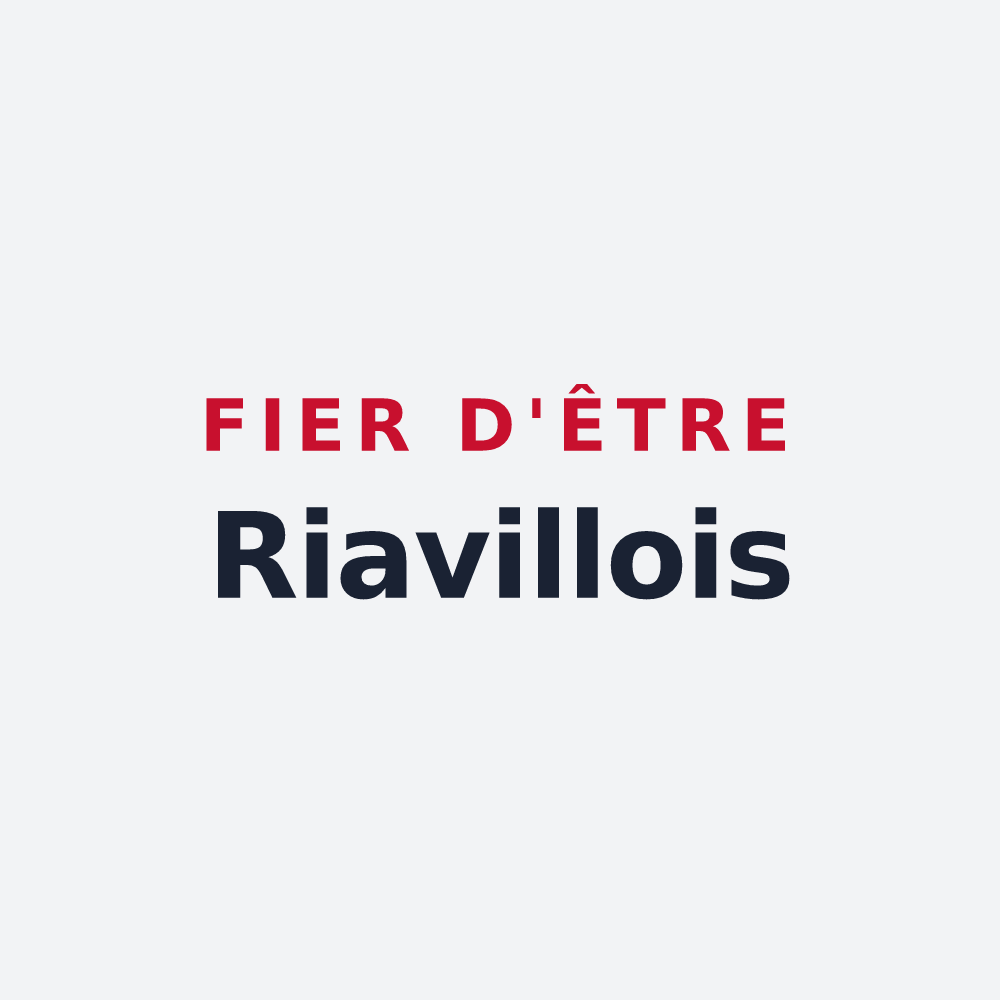 Poster « Fier d'être Riavillois » — design pour Riaville