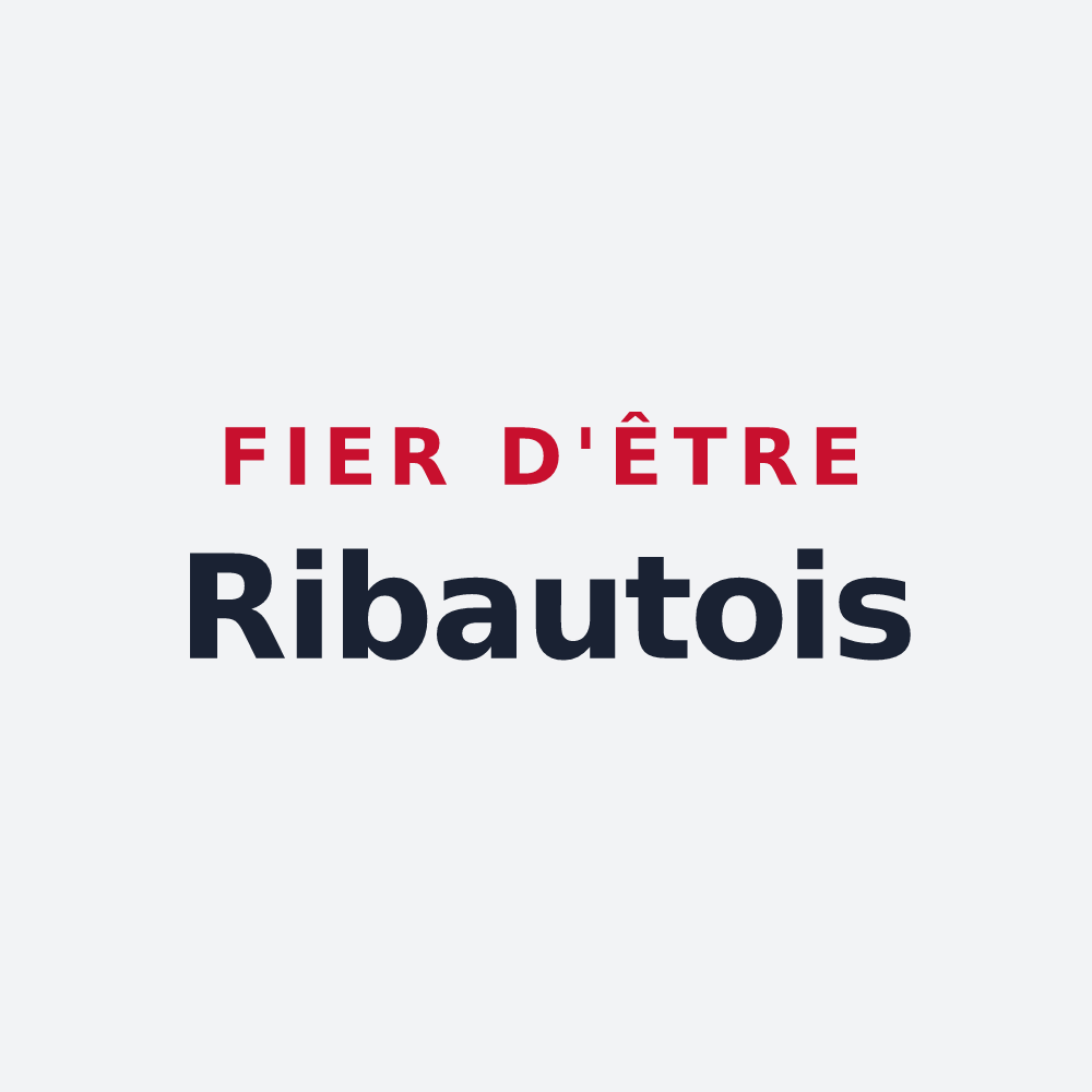 Poster « Fier d'être Ribautois » — design pour Ribaute