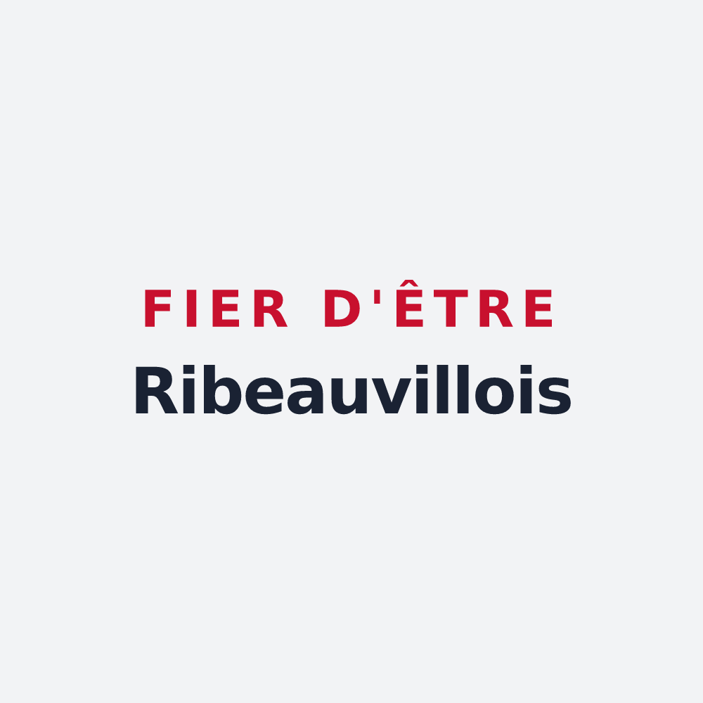 Poster « Fier d'être Ribeauvillois » — design pour Ribeauville