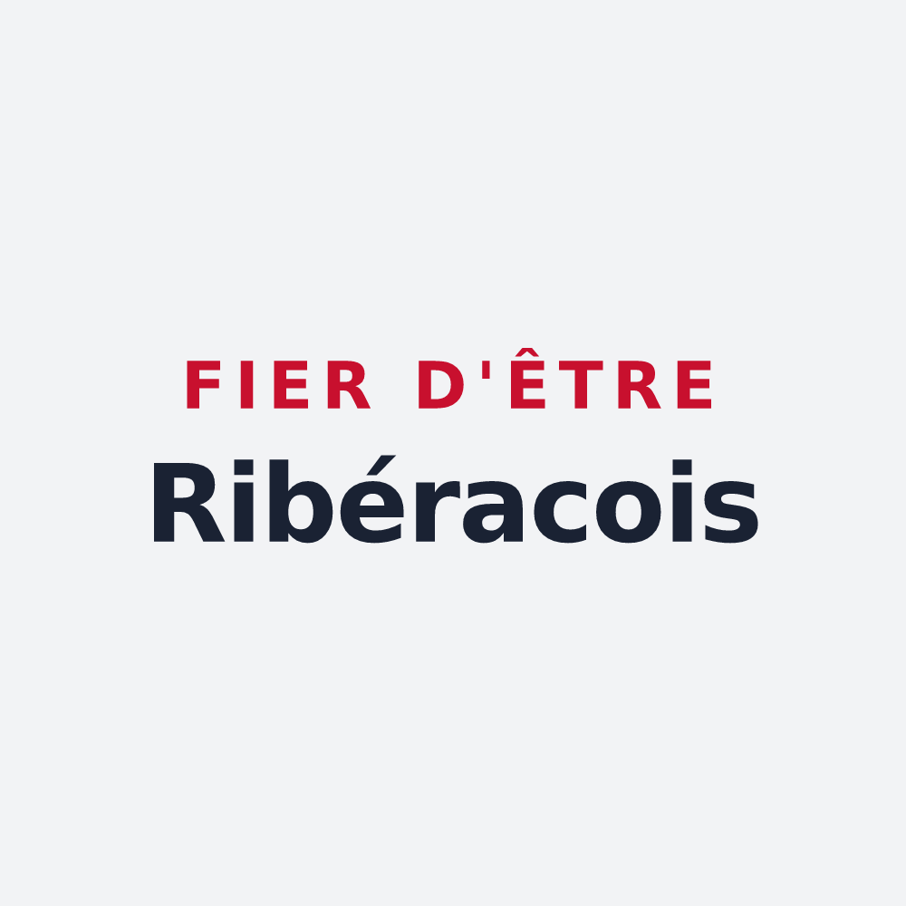 Poster « Fier d'être Ribéracois » — design pour Ribérac
