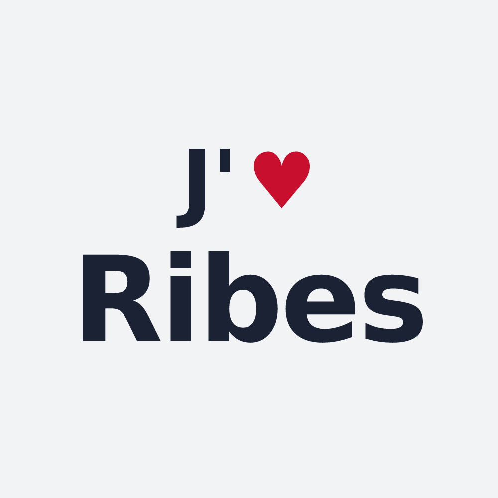 Poster personnalisé Ribes — design J'aime Ribes