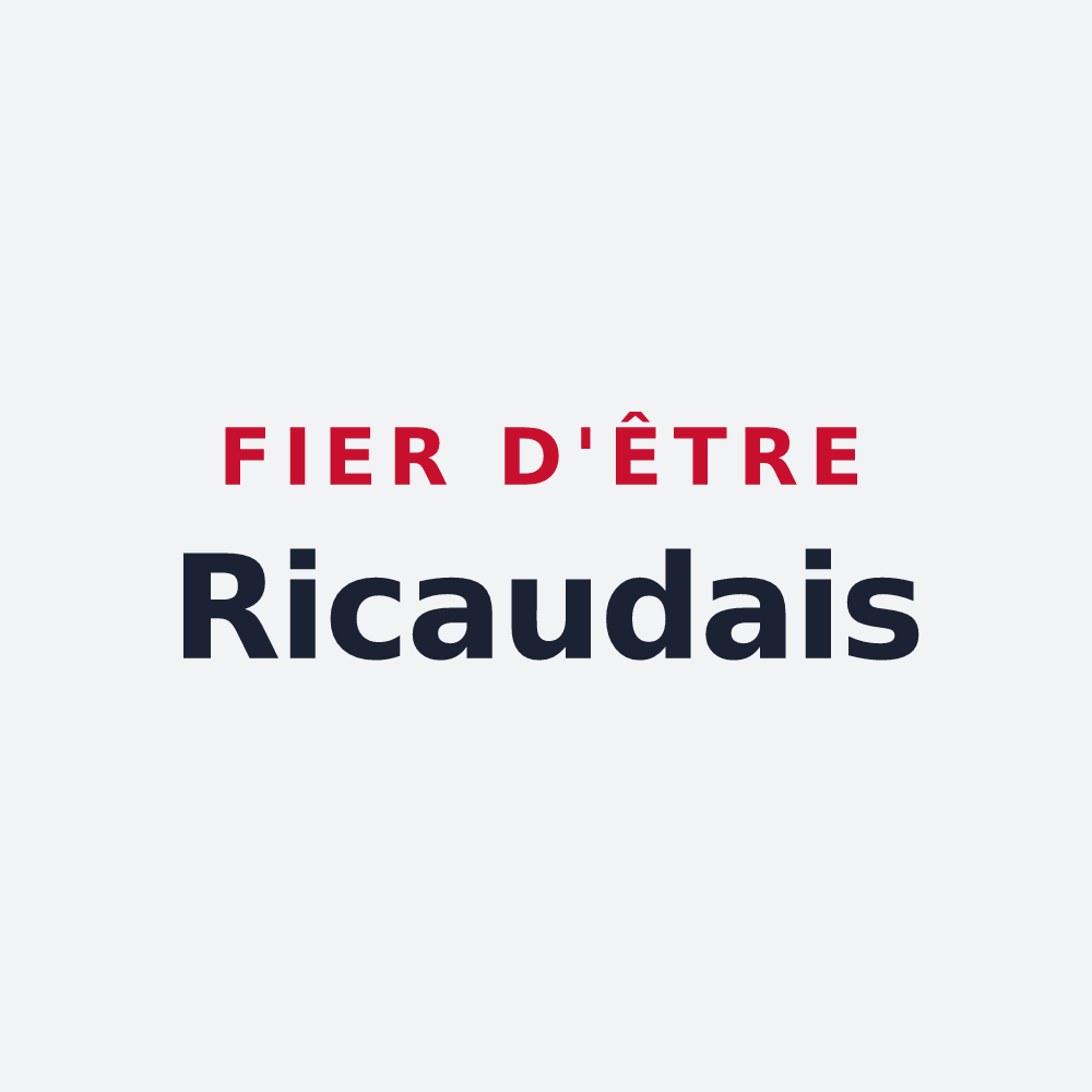 Poster « Fier d'être Ricaudais » — design pour Ricaud