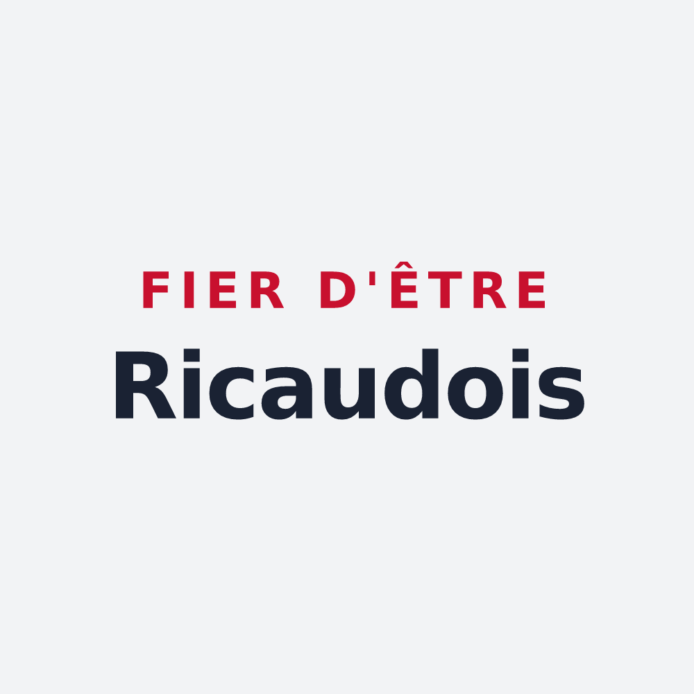 Poster « Fier d'être Ricaudois » — design pour Ricaud