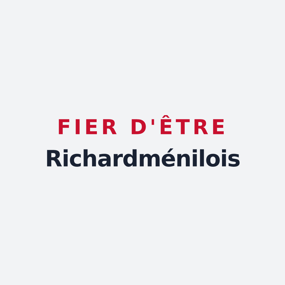 Poster « Fier d'être Richardménilois » — design pour Richardménil
