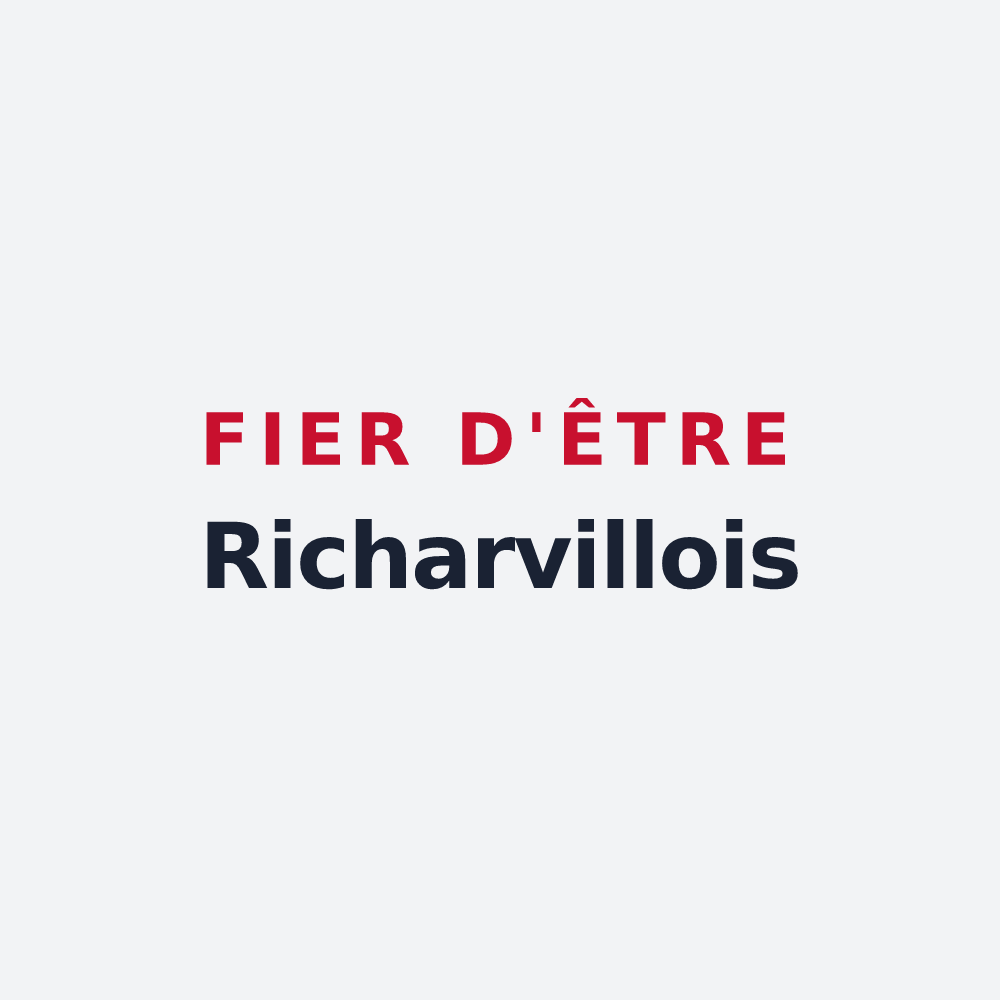 Poster « Fier d'être Richarvillois » — design pour Richarville
