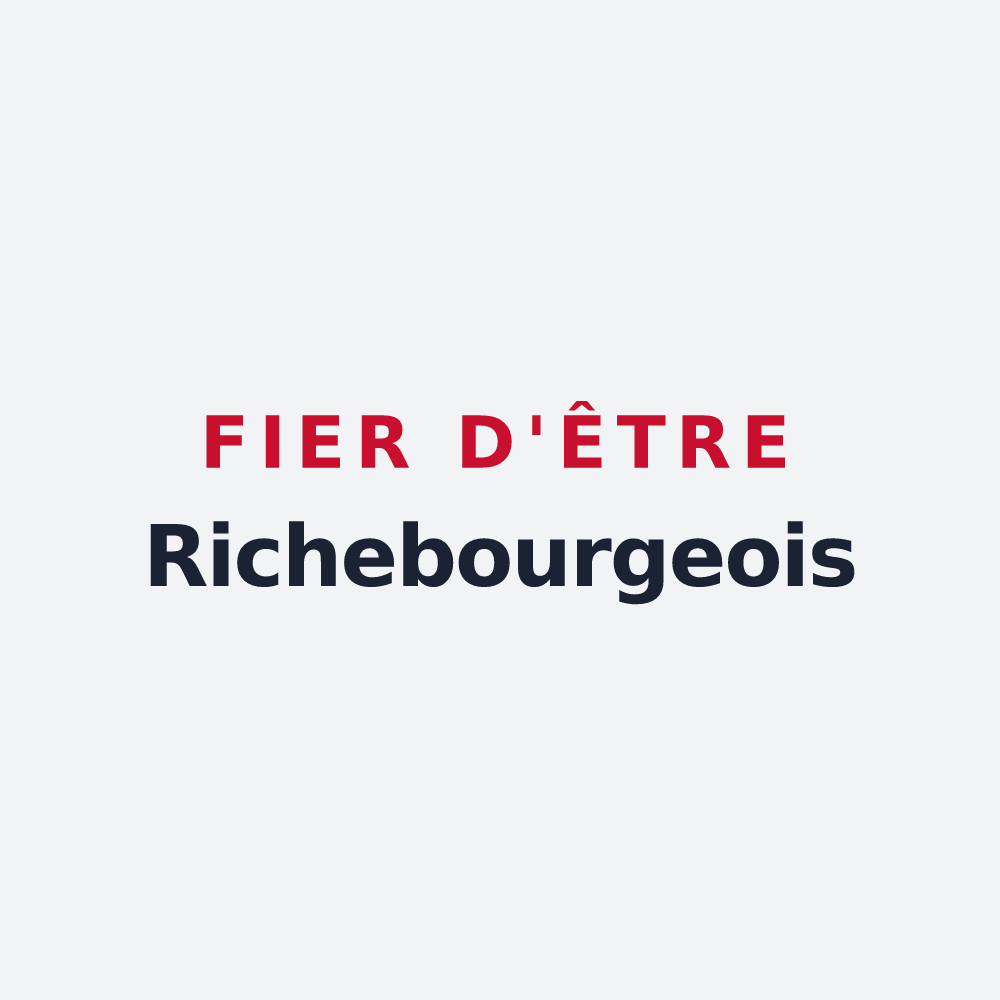 Poster « Fier d'être Richebourgeois » — design pour Richebourg