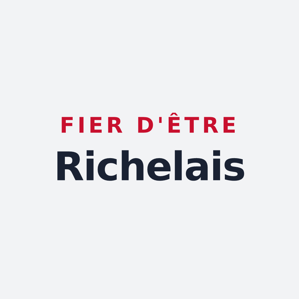 Poster « Fier d'être Richelais » — design pour Richelieu