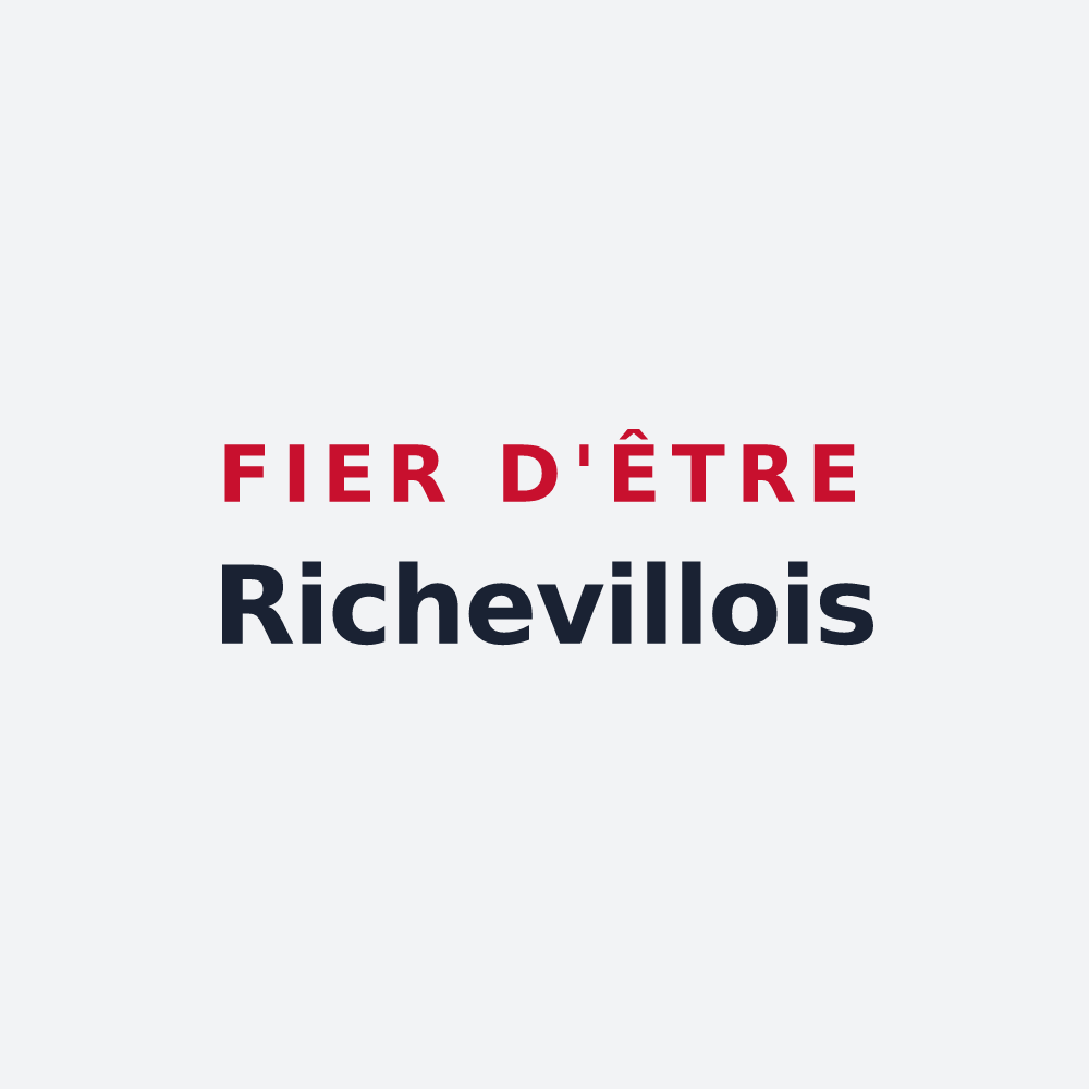 Poster « Fier d'être Richevillois » — design pour Richeville