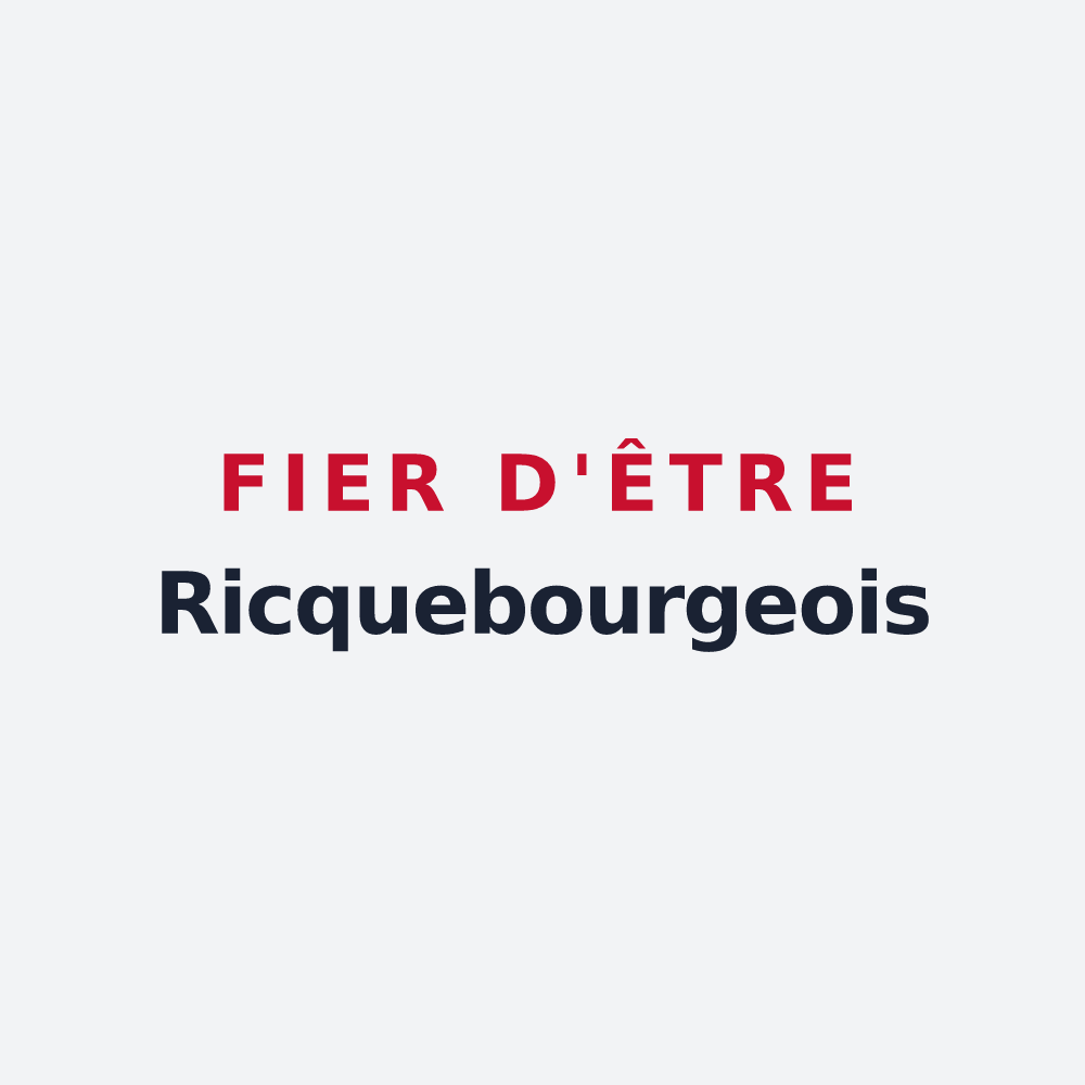 Poster « Fier d'être Ricquebourgeois » — design pour Ricquebourg