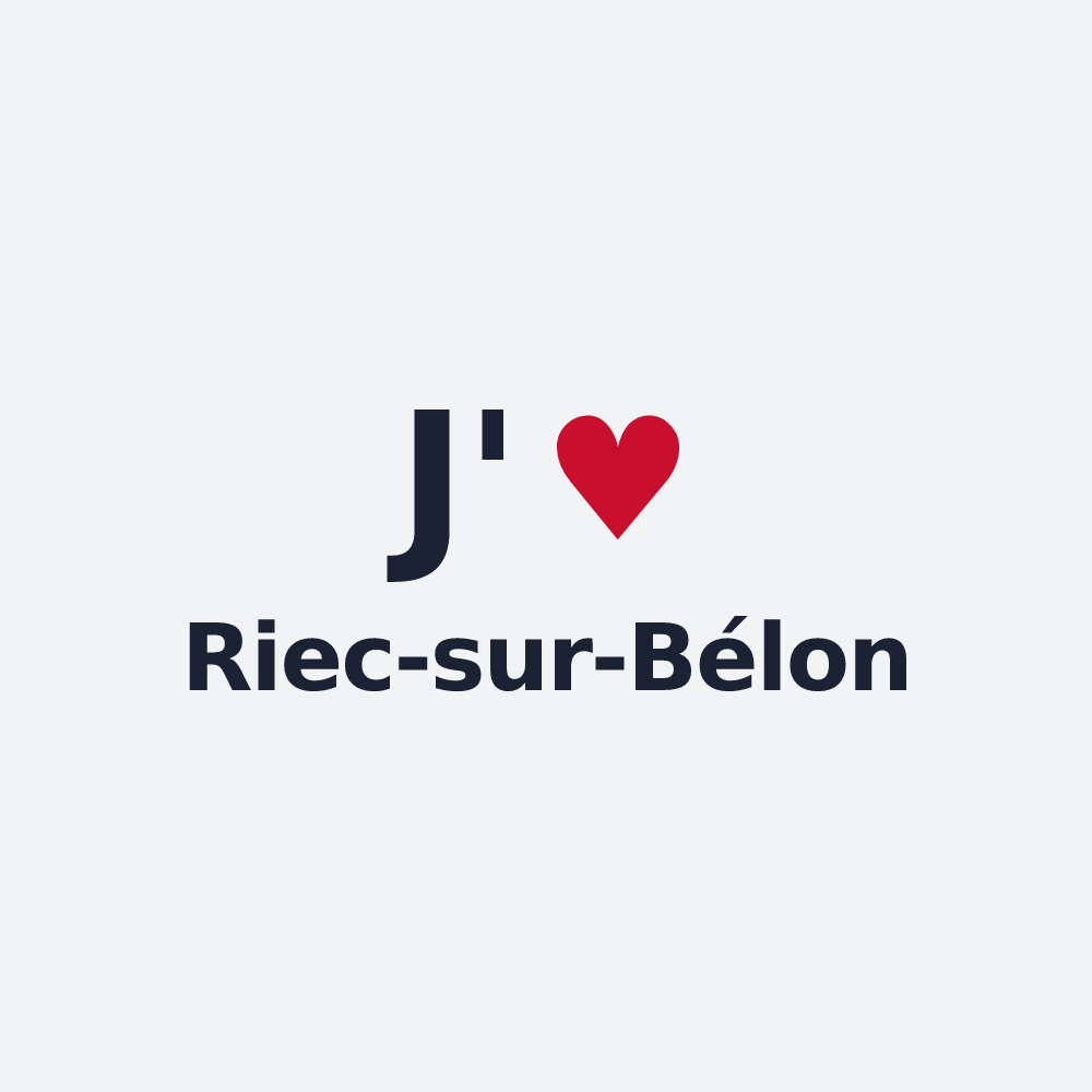 Poster personnalisé Riec-sur-Bélon — design J'aime Riec-sur-Bélon
