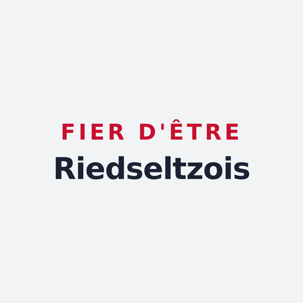 Poster « Fier d'être Riedseltzois » — design pour Riedseltz