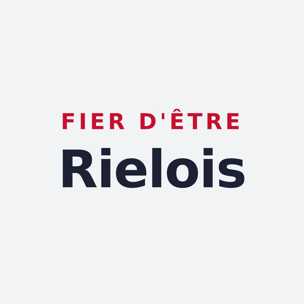 Poster « Fier d'être Rielois » — design pour Riel-les-Eaux