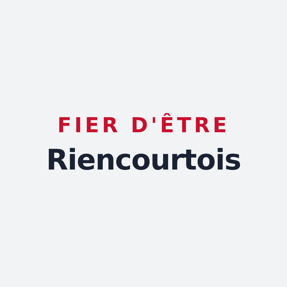 Poster « Fier d'être Riencourtois » — design pour Riencourt-lès-Cagnicourt
