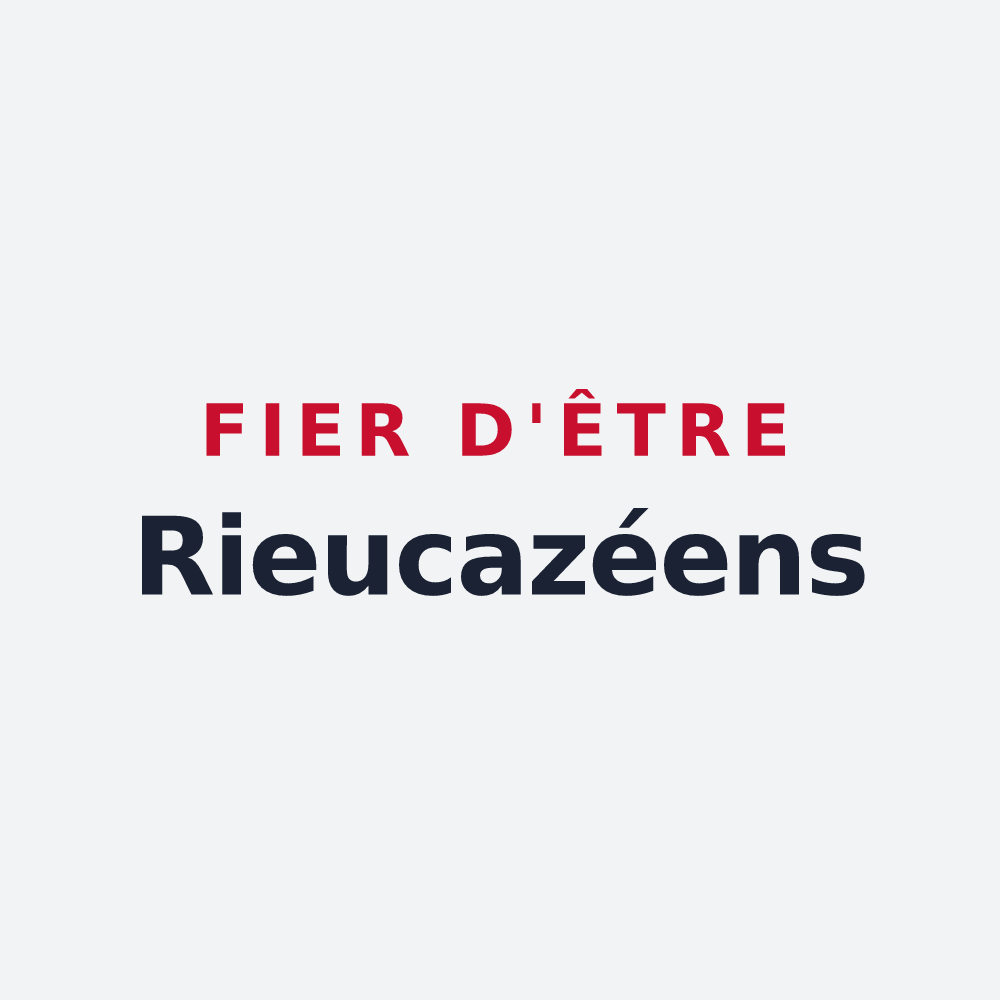 Poster « Fier d'être Rieucazéens » — design pour Rieucazé