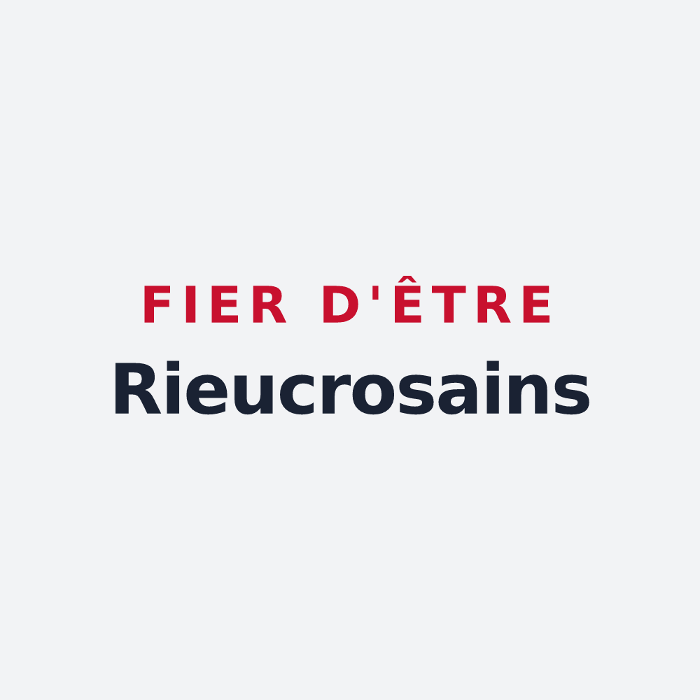 Poster « Fier d'être Rieucrosains » — design pour Rieucros