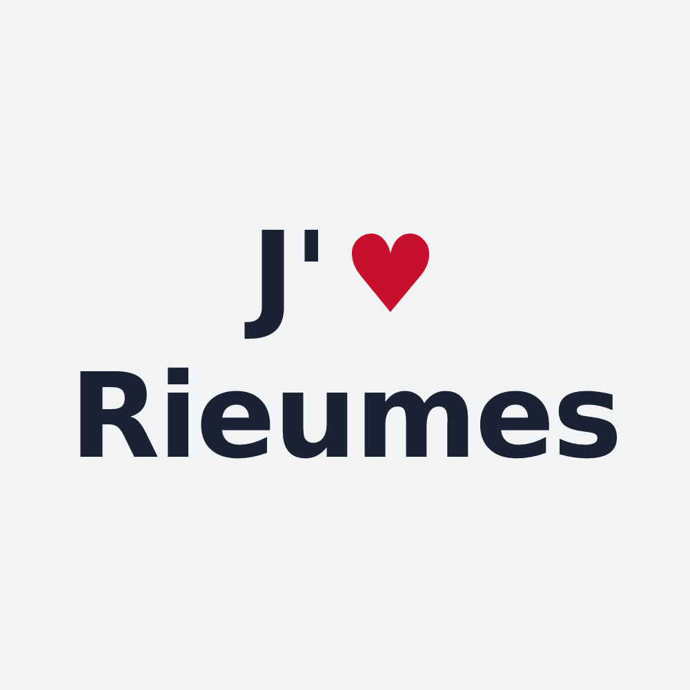 Poster personnalisé Rieumes — design J'aime Rieumes