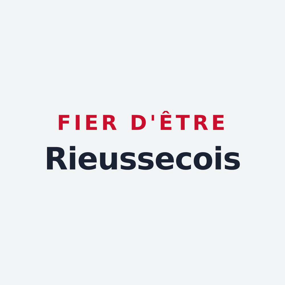 Poster « Fier d'être Rieussecois » — design pour Rieussec